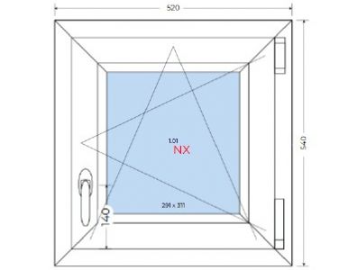 Fenêtre PVC blanc 1 ventail OB Annemasse