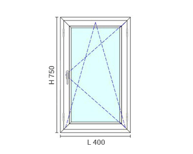 Fenêtre PVC blanc 1 ventail OB Annemasse